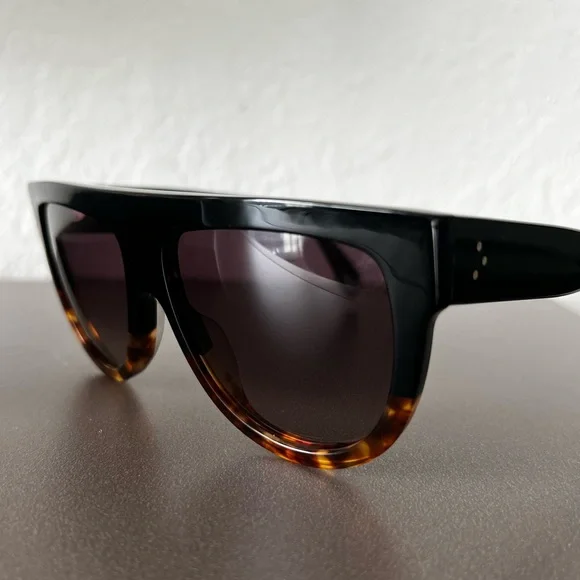 CELINE 58mm universal fit flat sunglasses - NEW CELINE 57MM Flat-Top Rectangular Sunglasses | Saks Fifth Avenue main image 2